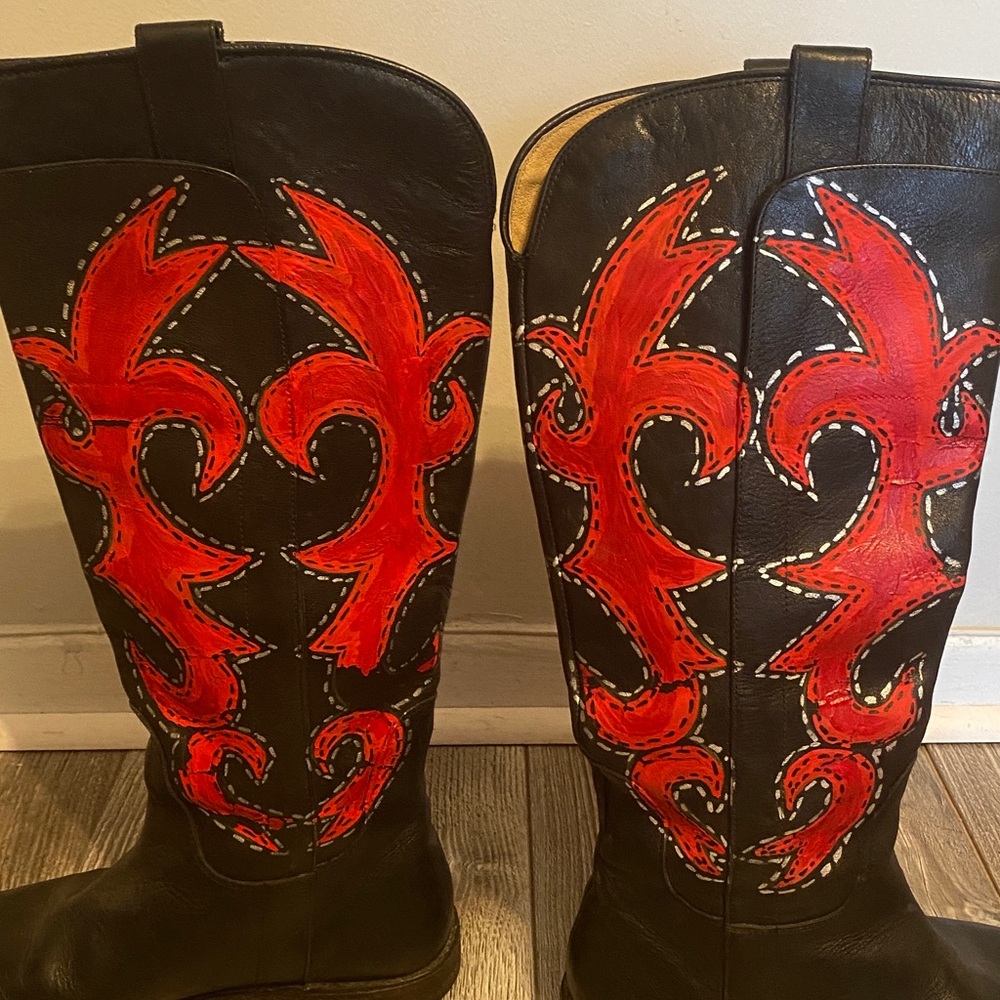 Frye Paige Black Leather Boots – Tall Leather Size 8.5 B - Picture 8 of 17